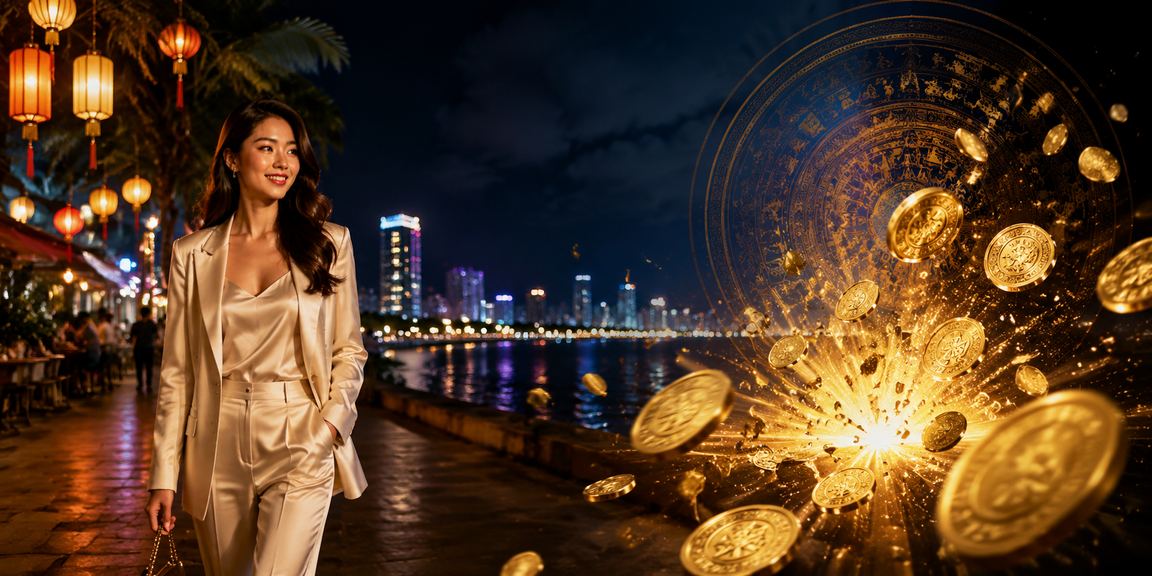 Phong cảnh khu chợ đêm Đà Nẵng với góc cá cược giải trí